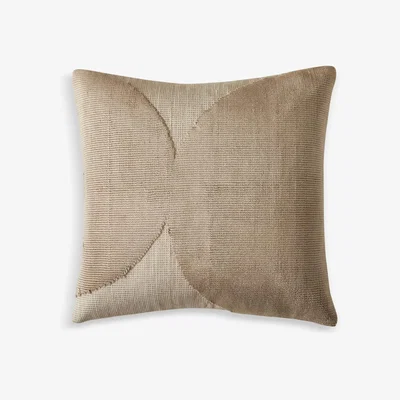 John Lewis west elm Loomed Loops Scatter Cushion, Dark Sand