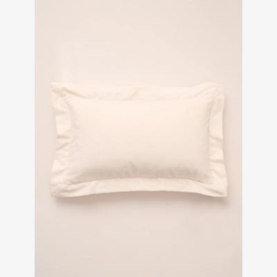 John Lewis Truly Velvet Frill Edge Rectangle Cushion, Cream