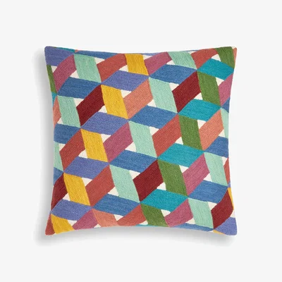 John Lewis John Lewis Starry Grid Cushion, Multi