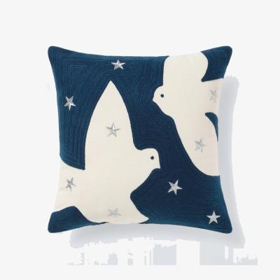 John Lewis John Lewis Peace Bird Cushion, Midnight