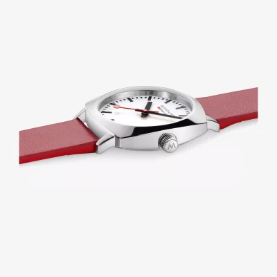 John Lewis Mondaine Unisex Petite Cushion Vegan Leather Strap Watch