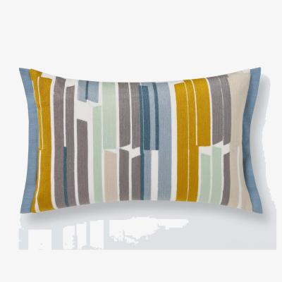 John Lewis John Lewis Ingrid Striped Cushion, White/Multi