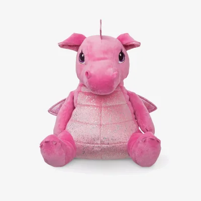 John Lewis Aurora World Sparkle Tales Dahlia Dragon Reversible Cushion Plush Soft Toy