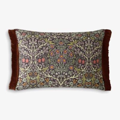 John Lewis William Morris At Home Blackthorn Rectangular Cushion, Midnight