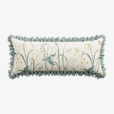 John Lewis Sanderson National Trust Tila Lime Cushion, Multi