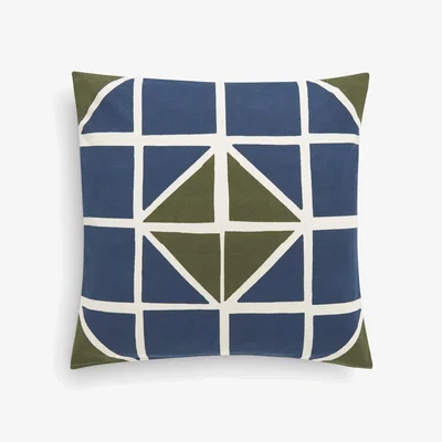 John Lewis John Lewis Lisbon Stripe Indoor/Outdoor Cushion, Avocado