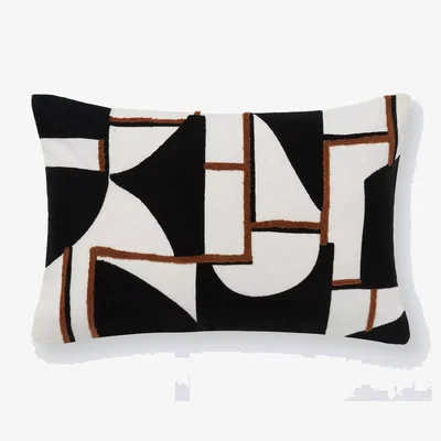 John Lewis John Lewis x John Cooper Garth Geometric Cushion, Black