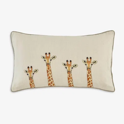 John Lewis Sophie Allport Giraffe Cushion, Natural