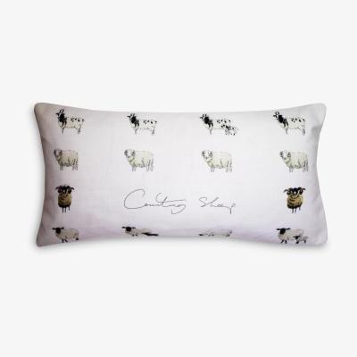 John Lewis Sophie Allport Counting Sheep Cushion, Natural