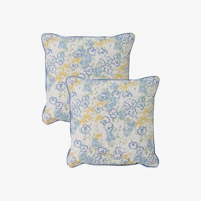 John Lewis Laura Ashley Conwy Outdoor Cushion, Blue