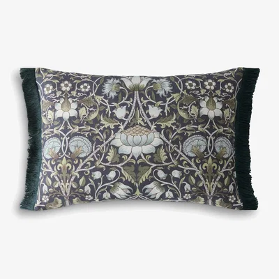 John Lewis William Morris At Home Lodden Rectangular Cushion, Blue