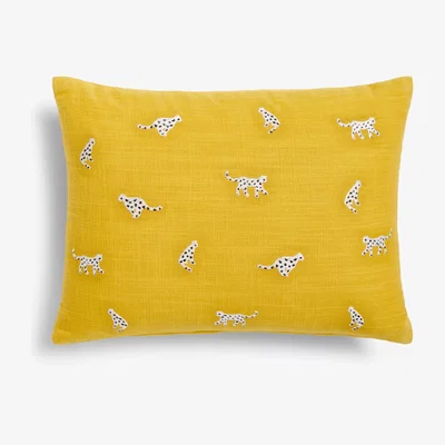 John Lewis ANYDAY John Lewis & Partners Cheetah Cushion, Mustard
