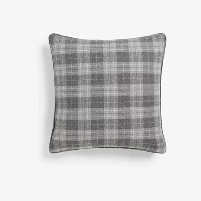 John Lewis ANYDAY John Lewis & Partners Plaid Check Cushion, Grey