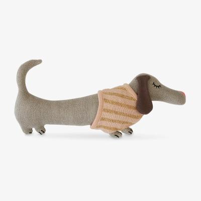 John Lewis OYOY MINI Darling Baby Daisy Dog Cushion, Light Grey/Rose