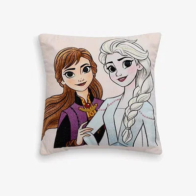 John Lewis Disney Frozen Anna & Elsa Embroidered Cushion