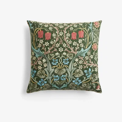 John Lewis Morris & Co. Blackthorn Cushion, Green