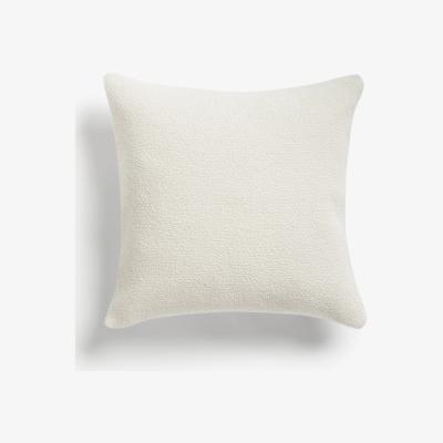 John Lewis John Lewis & Partners Wool Blend Boucle Cushion, Marshmallow