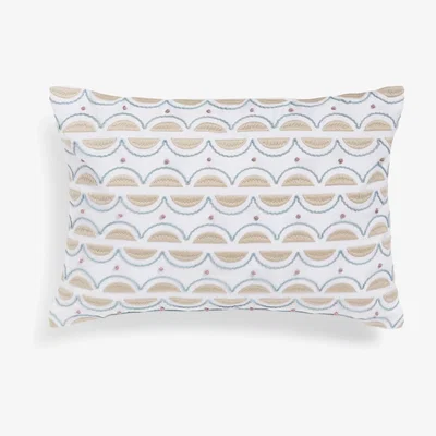 John Lewis John Lewis & Partners Scallop Cushion, Multi