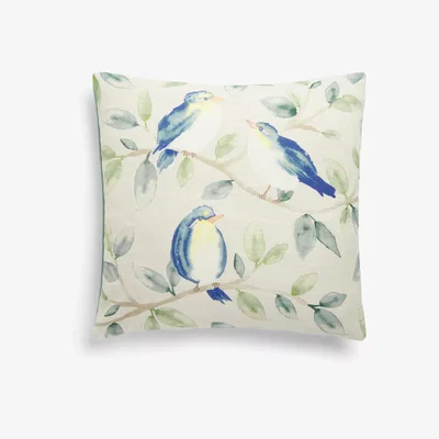 John Lewis John Lewis & Partners Songbirds Cushion, Blue