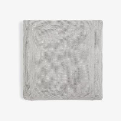 John Lewis ANYDAY John Lewis & Partners Rye Knit Cushion, Light Grey