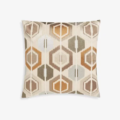 John Lewis John Lewis Hex Ikat Cushion, Multi