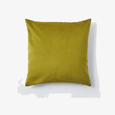 John Lewis Morris & Co. Golden Lily Velvet Cushion, Ink