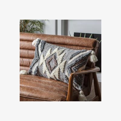 John Lewis Gallery Direct Pedro Cushion Grey / Cream