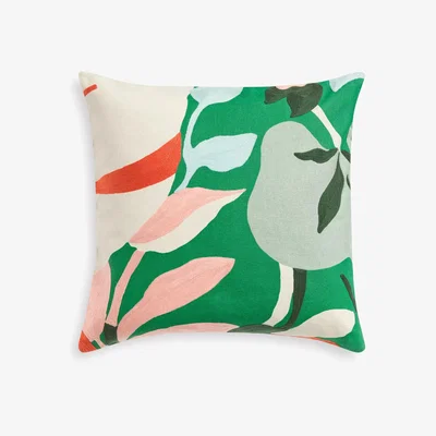 John Lewis John Lewis Floral Crop Cushion, Jadeite