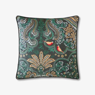 John Lewis Sarah Miller Robins Filigree Cushion, Emerald