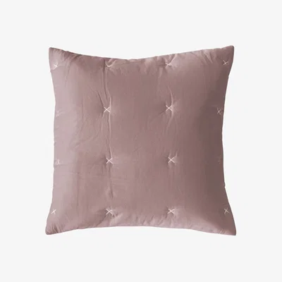 Knees Cotton Stitch Cushion - White Blush