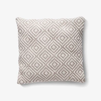 La Redoute Outdoor/Indoor Geometric Woven Cushion - 100% Recycled 45x45cm