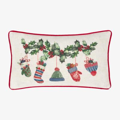 La Redoute Evans Lichfield Winter Warmers Piped Filled Cushion