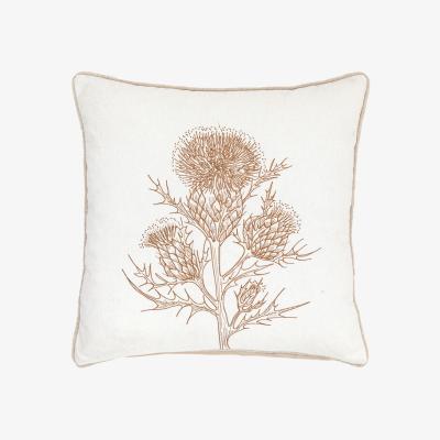 La Redoute Thistle Embroidered Filled Cushion