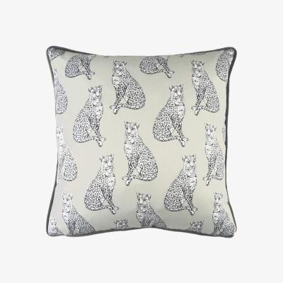 La Redoute Safari Leopard Satin Filled Cushion 43x43cm