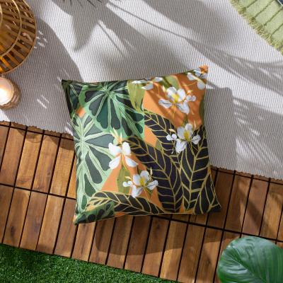 La Redoute Kali Leaves Outdoor Filled Cushion