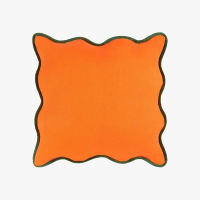 La Redoute Wiggle Velvet Piped Filled Cushion 45x45cm