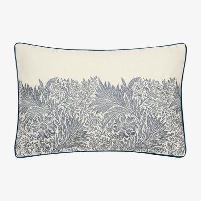 La Redoute Marigold Embroidered Piped Feather Filled Cushion