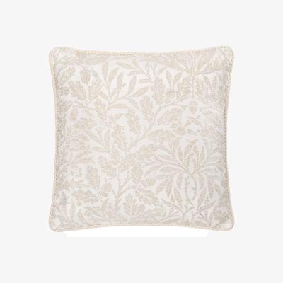 La Redoute Acorn Tonal Jacquard Piped Feather Filled Cushion