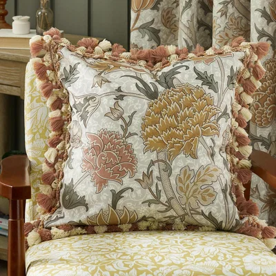 La Redoute Cray Tasselled Velvet Cushion