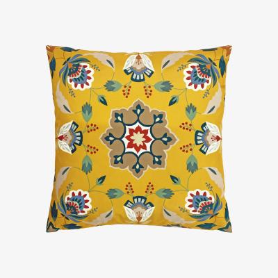 La Redoute Folk Flora Outdoor Filled Cushion 43x43cm