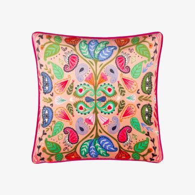 La Redoute Paisley Blooms Piped Filled Cushion