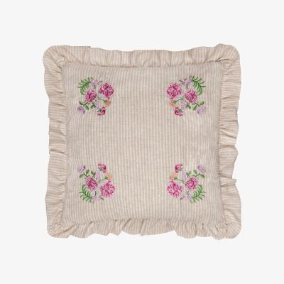 La Redoute Martha Embroidered Ruffle Cushion