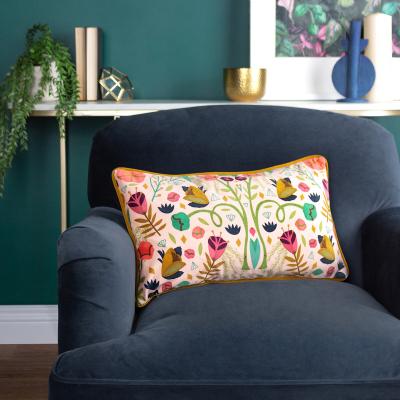 La Redoute Riverside Botanics Velvet Filled Cushion