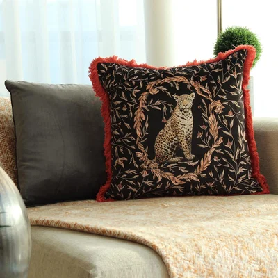 La Redoute Kitraya Leopard Filled Cushion 50x50cm