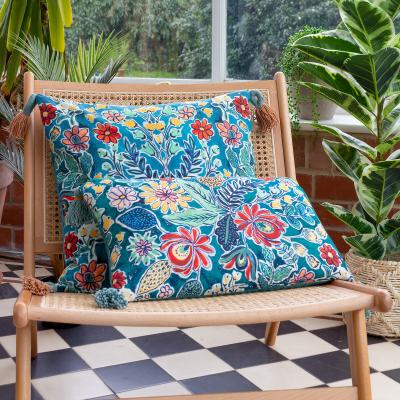 La Redoute Adeline Floral Tasselled Cushion