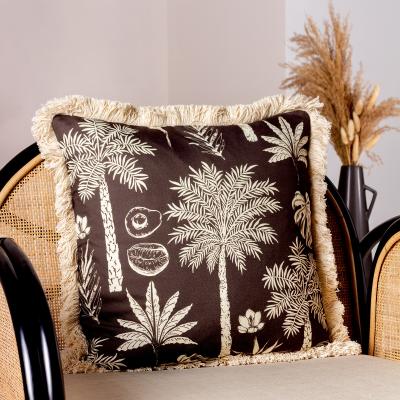 La Redoute Colonial Palm Fringed Cushion
