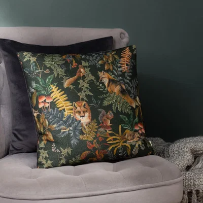 La Redoute Forest Fox Repeat Fox Repeat Cushion