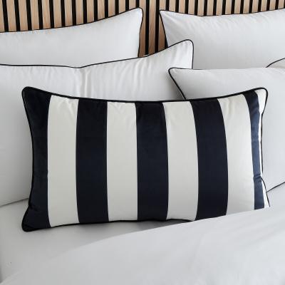 La Redoute Monochrome Velvet Stripe 40x70cm Filled Cushion