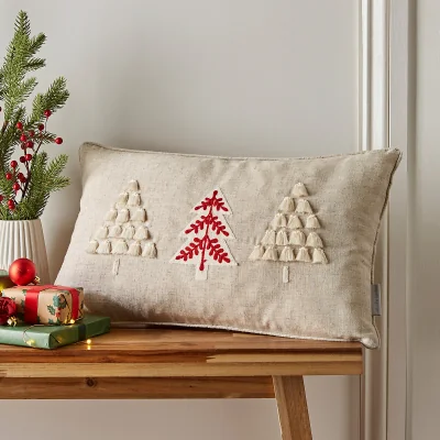 La Redoute Tufted Christmas Tree Filled Cushion