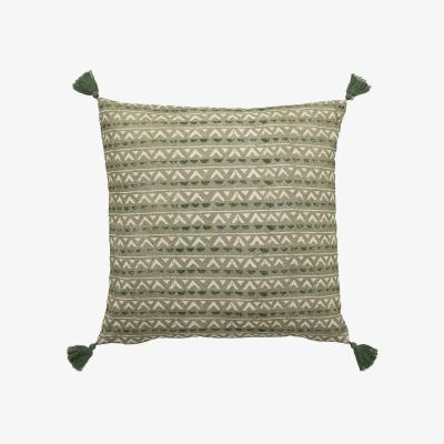 La Redoute Khaki Patterned Filled Cushion